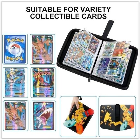Pikachu Pokemon Card Binder For Card Collections (cards Not Included) - NEW - Picture 3 of 13